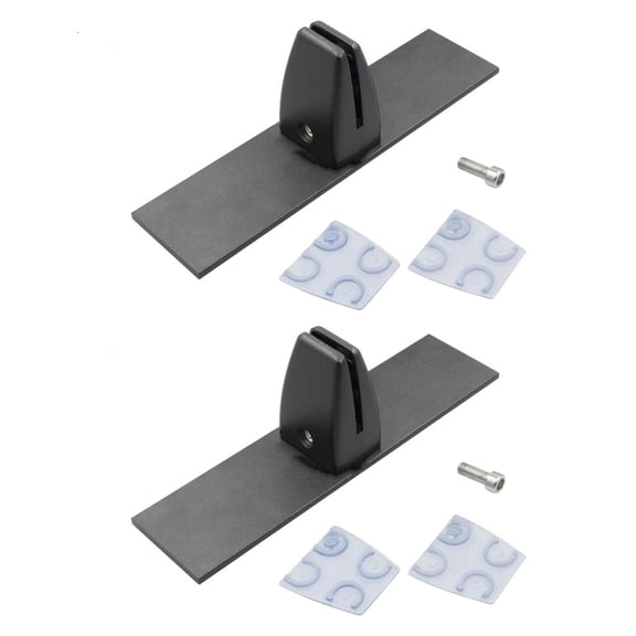 Osdhezcn Fireplaces Screen Mounting Clamps Metal Base Bracket Vertical Screen Partition Clamp Support Screens, Doors, and Panel