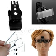 Osdhezcn Folding Eyeglass Clip On Flip Magnifying Loupe Glass Handsfree Precise Magnifier