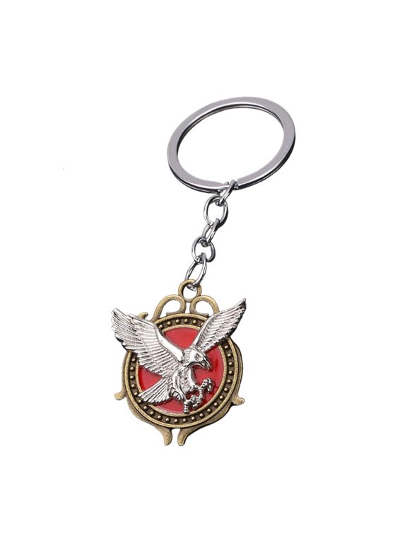 Freemasonry Inspired Animal Keychain Zinc Alloy Craftsmanship For Collectors