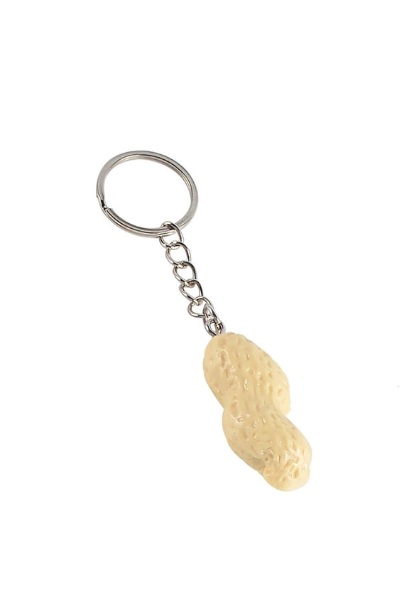 Fun Bag Peanut Keyrings Bag Charm Jewelry Unique PVC Alloy Keychain Suitable for Fashion Students and Youthful Adults