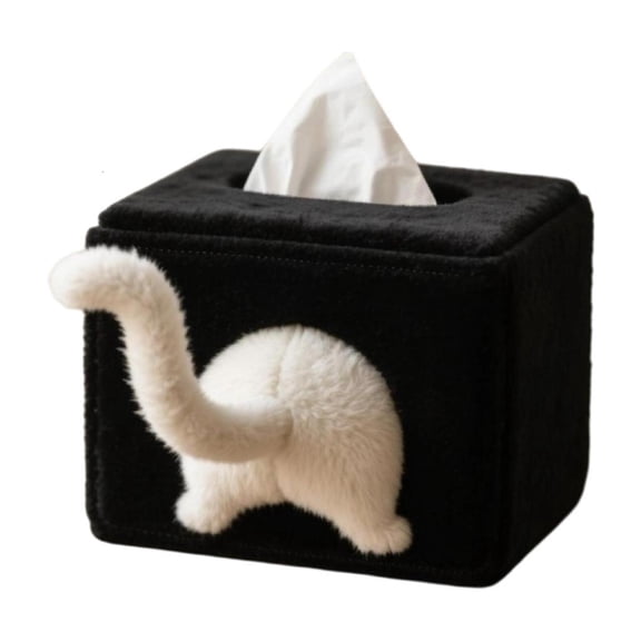 Osdhezcn Fun Cats Felt Tissue Box for Organization Home Decoration Gift