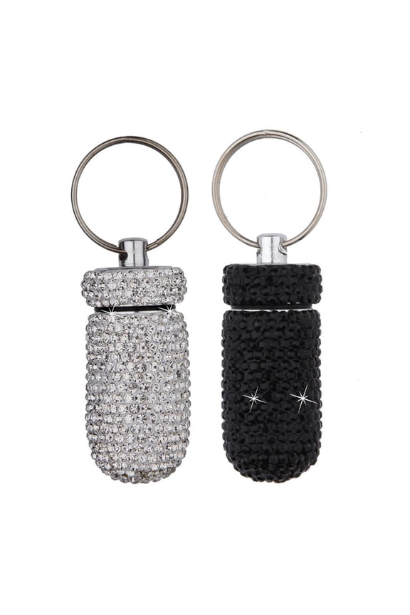 Functional Rhinestones Adorned Tablet Carriers Keychain for Travel and Everyday