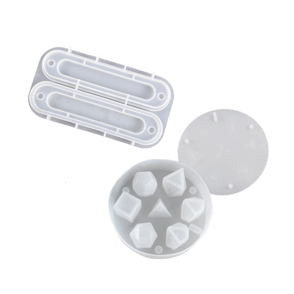 Osdhezcn Game Dices Pentagon Square Triangle Dices Mold Digital Dices Game Home Craft