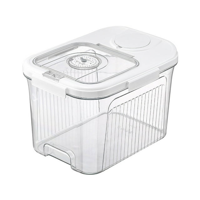 Osdhezcn Grain Rice Storage Bin Clear Moisture Proof Pest Proof Organization Container