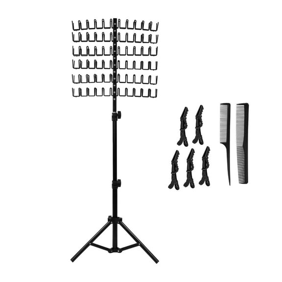 Osdhezcn Hair Extension Holder Hanger Braiding Hair Rack Hair Braiding Rack Display Stand