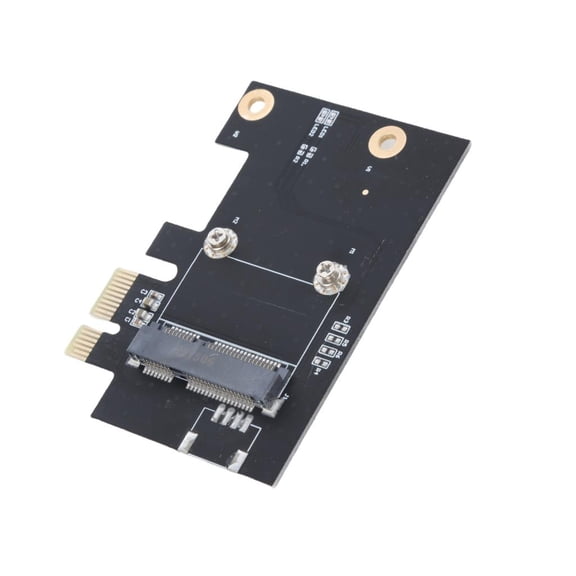 Osdhezcn Half Mini PCIE to PCIE X1 Expansion Card Adapter With Connection Board for Desktops