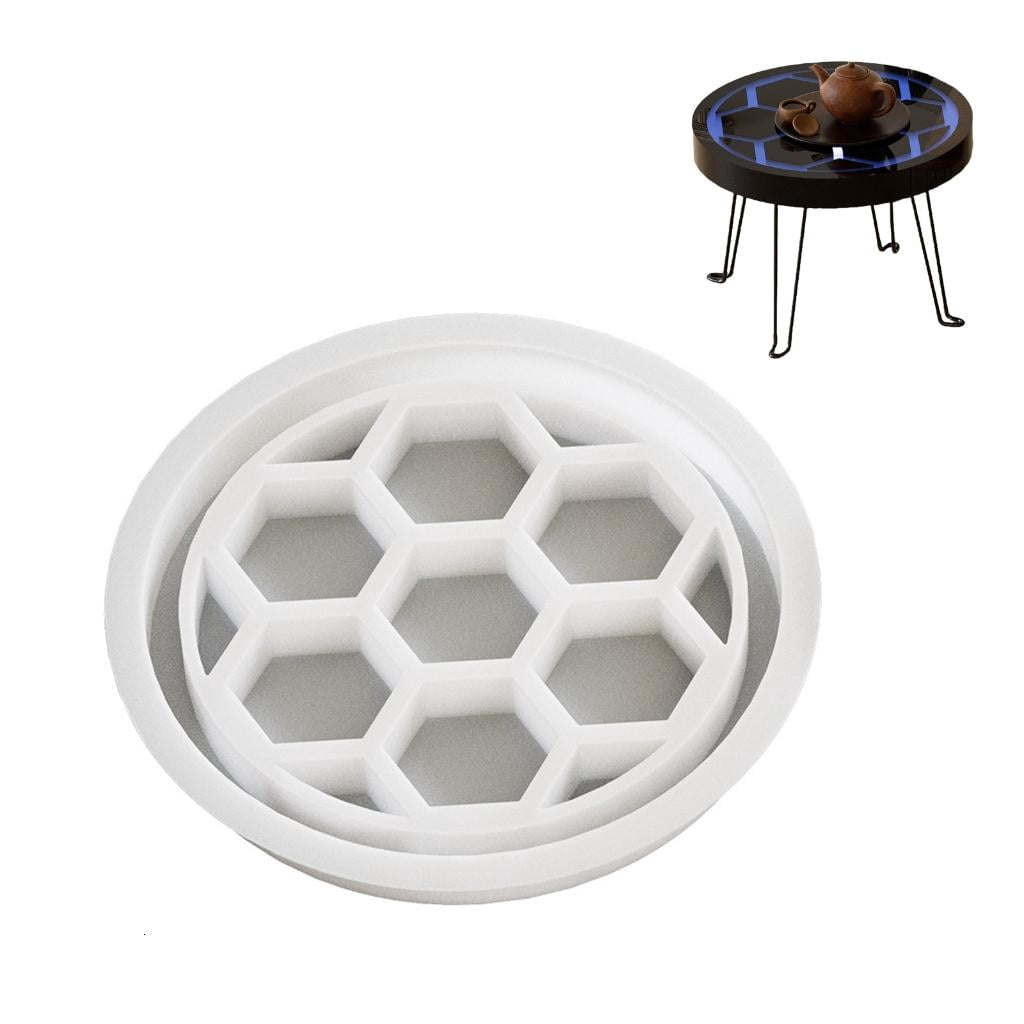 Osdhezcn Handcraft Own Resin Art with Our Sturdy Silicone Mold Home Accessory for Creating Bespokes Circular Tabletop Decoration