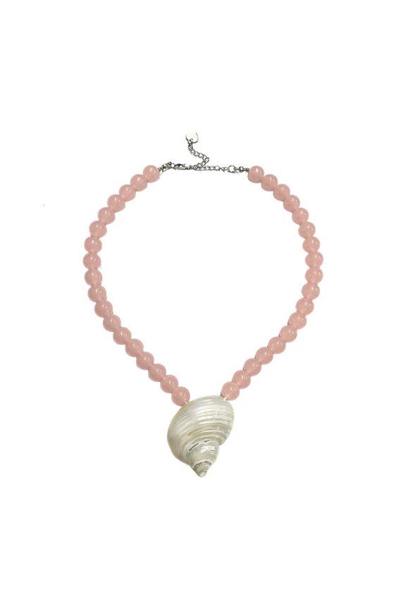 Handcrafted Conch Shell Necklace Pearls Details Versatile Earrings Jewelry For Casual Or Formal