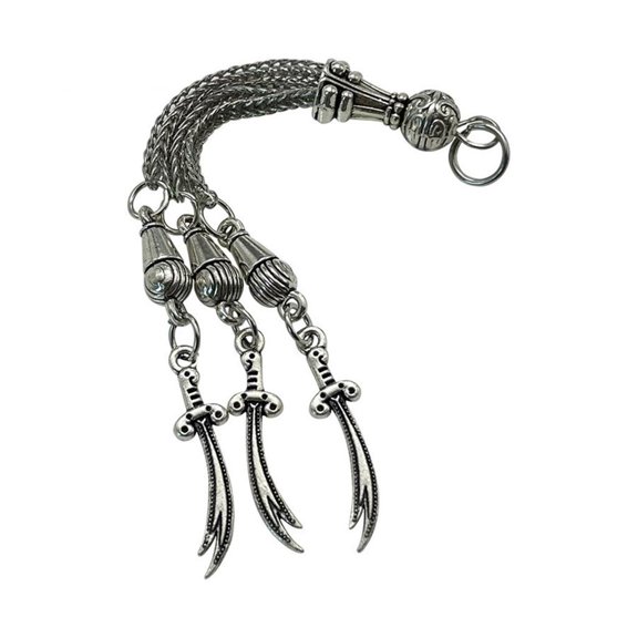 Osdhezcn Handmade Necklace Connectors Antique Silver Metal Tassels Brushes Pendant Accessories Versatile Jewelry Making Supplies