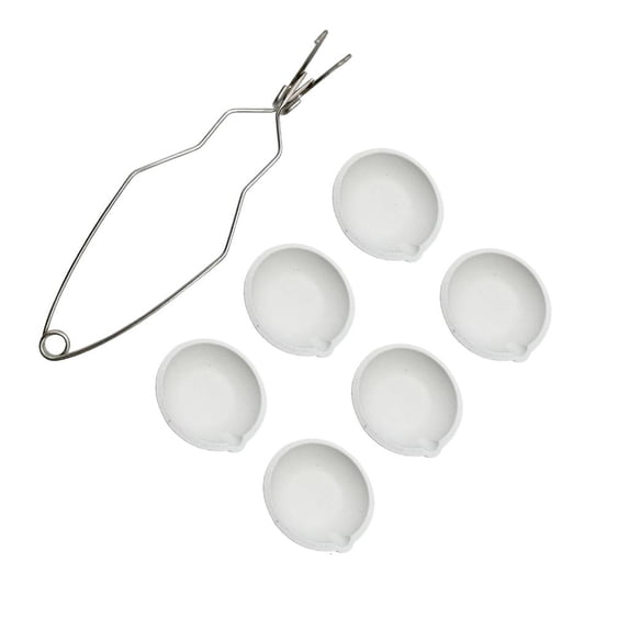 Osdhezcn Heat Dish Cup Crucible Bowl Set With Tongs Suitable For Gold Silver And Other Metal Smelting And Jewelry Craftsmen Making