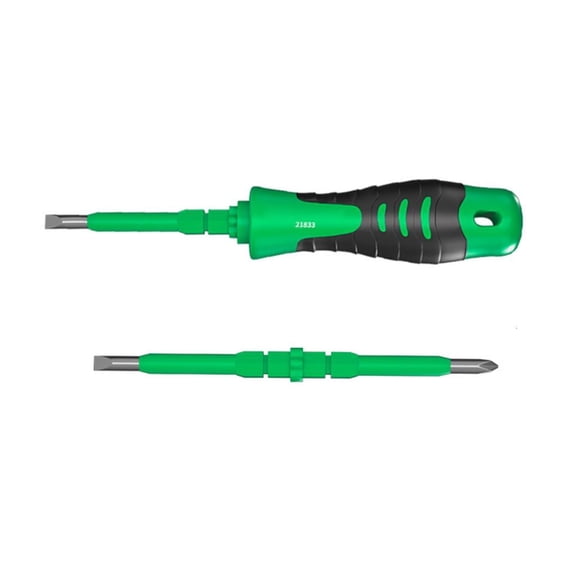 Osdhezcn Heavy Duty Electrician Screwdriver Double Tip Magnetic Head High Torque for Electrical Work Professional Repair Tool