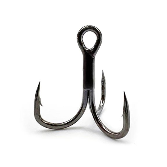 Osdhezcn High Carbon Steel Trebles Hook with Blood Grooves Lures Fishing Tackle Fish Hook