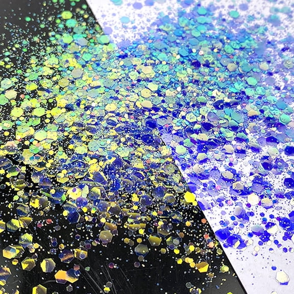Osdhezcn Holographics Glitter Powder Solvent Resistant Glitters Uv Resistant Hair Glitter