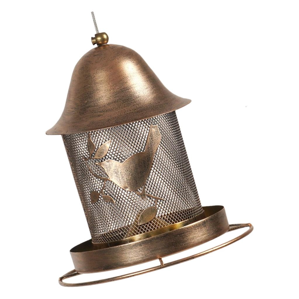 Osdhezcn Hummingbirds Feeders Metal Outdoor Squirrels Proof Easyly Cleaning Large Capacity For Wild Birds Various Weather