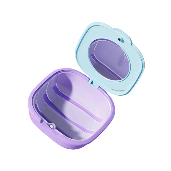 Osdhezcn Hygienic Orthodontic Appliance Storage Case for Retainers and Aligners Reusable Easy Cleaning Design Portable ABS Container