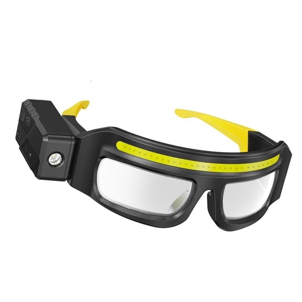 Osdhezcn Integrated Adjustable LED Headlamp Safety Glasses for Mechanical Repairs