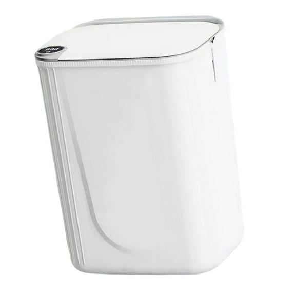 Osdhezcn Intelligent Motion Sensors Waste Bin USB Charging 1200mAh Battery Quiet Lid Rubbish Bin for Modern Apartments