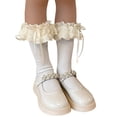 thumbnail image 1 of Osdhezcn Knitted Cotton Socks Baby Kneehigh Socks Little Girl Socks Lace Trim Socks, 1 of 20
