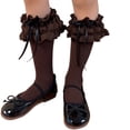 thumbnail image 1 of Osdhezcn Knitted Cotton Socks Baby Kneehigh Socks Little Girl Socks Lace Trim Socks, 1 of 20