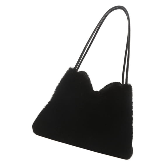 Osdhezcn Large Capacity Furry Bucket Handbag for Everyday Use and Parties Shoulder Bag