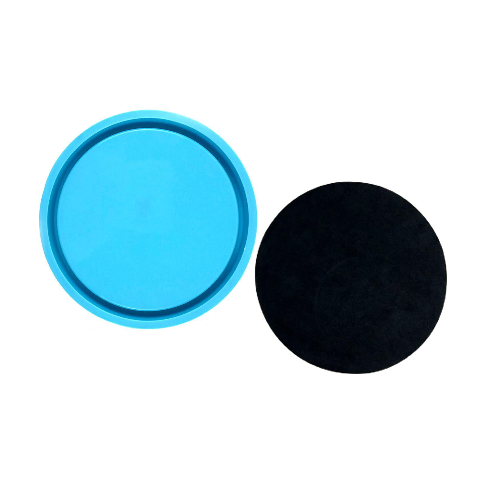 Osdhezcn Large Tray Resin Mold Round Serving Tray Silicone Mold with Edge Circle Platter Epoxy Casting for DIY Jewelry Dishes