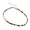 thumbnail image 1 of Osdhezcn Leopard Print Collar Necklace Adjustable Polyester Cord With Alloy Clasp For Women Fashion Jewelry Gift, 1 of 14