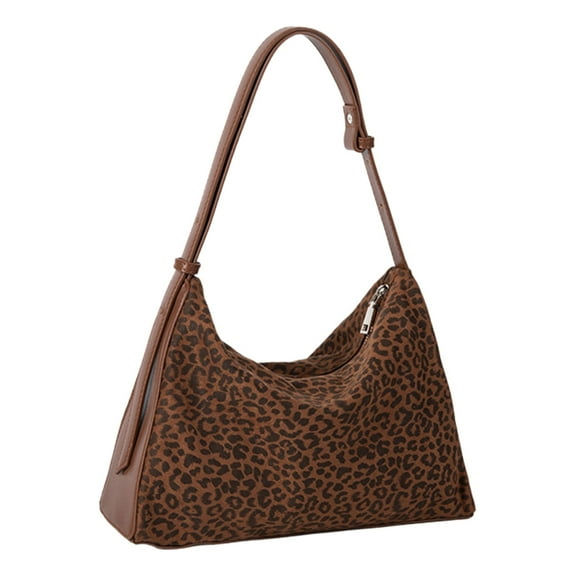 Osdhezcn Leopard Print Slouchy Bag Soft Lightweight Shoulder Bags Handbag for Women