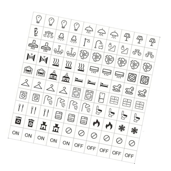 Osdhezcn Light Switchs Labels Sticker,Waterproof Switchs Panel Labels for Home Bathroom Kitchen Office Switchs Panel Label Decal