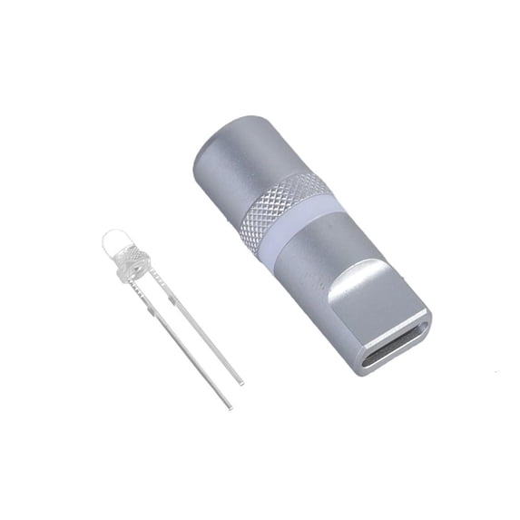 Osdhezcn Lightweight Aluminum Alloy USB C Cord Connector Housing Shell with LED Light