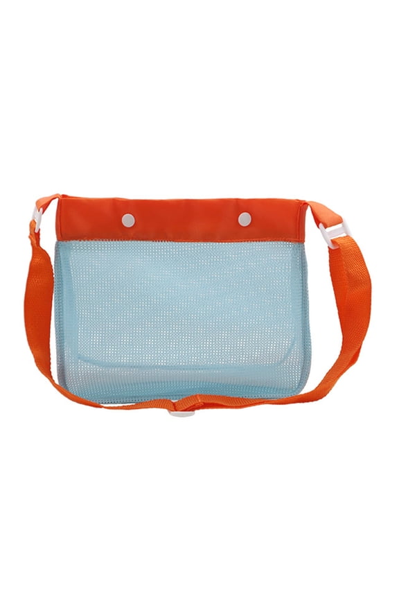 Mesh Seashells Bags Shell Collecting Bags with Adjustable Strap Fast Drying
