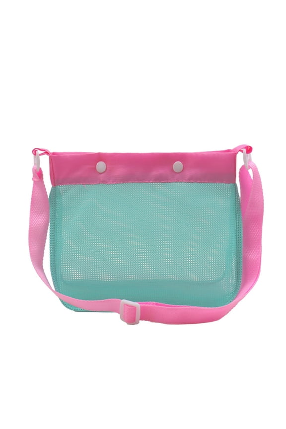 Mesh Seashells Bags Shell Collecting Bags with Adjustable Strap Fast Drying