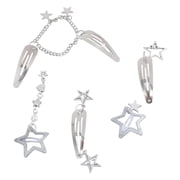 Osdhezcn Metal Star Barrettes Hair Clips Punk Pentagrams Charm Hair Accessories for Women