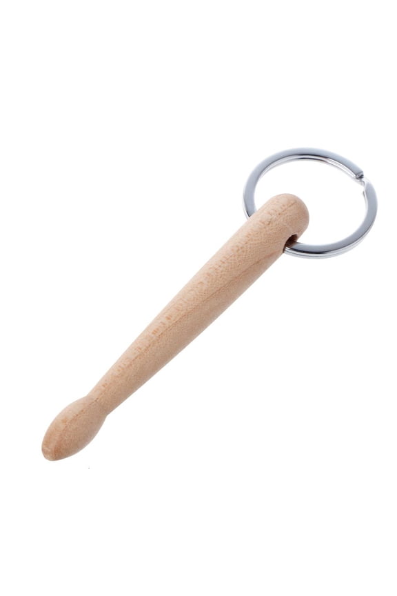 Mini Drum Stick Keychain Charm Wood Drumsticks for Key Ring Decoration for Men W