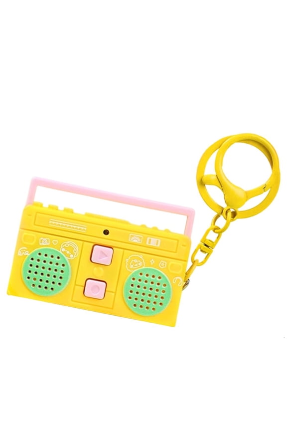 Mini Portable Voice Recording Keychain Button Operation for Quick Memos Keyring