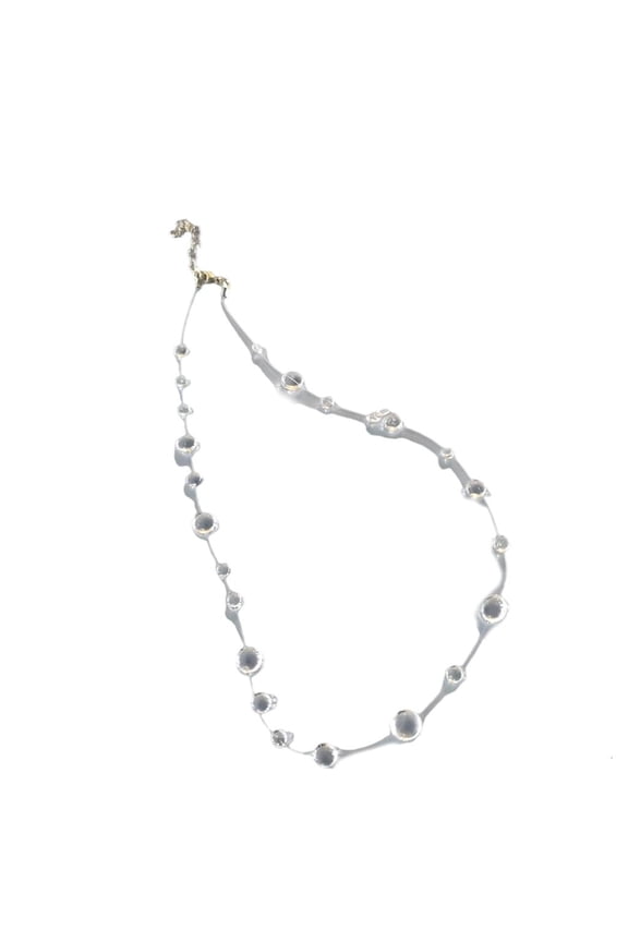 Modern Adjustable Crystals Drop Necklace Sturdy Zinc Alloy Jewelry Accessory for Evening Event or Casual Styles