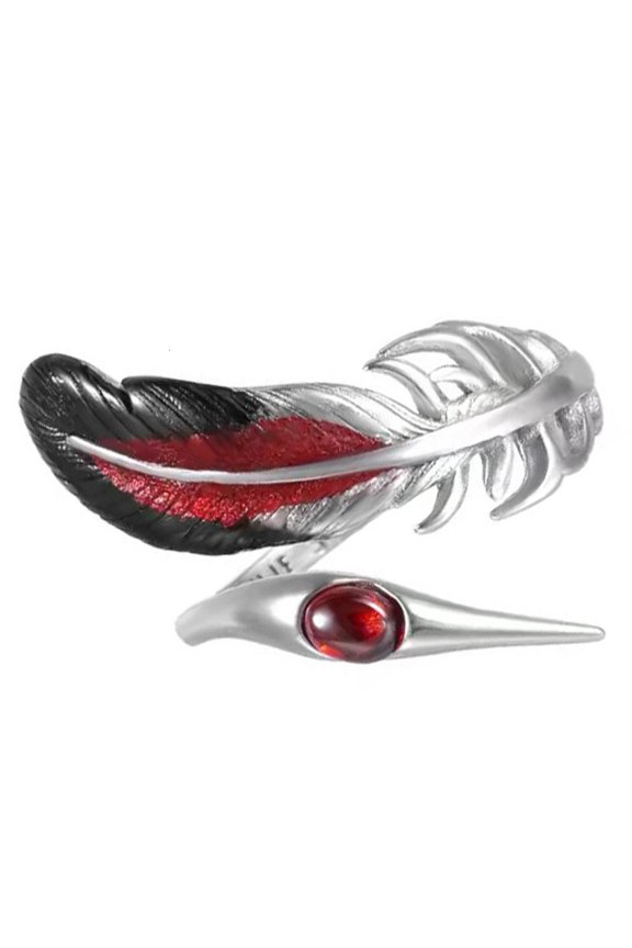 Modern Feather Rings Open Adjustable Designs Unisex Jewelry for Every Styles