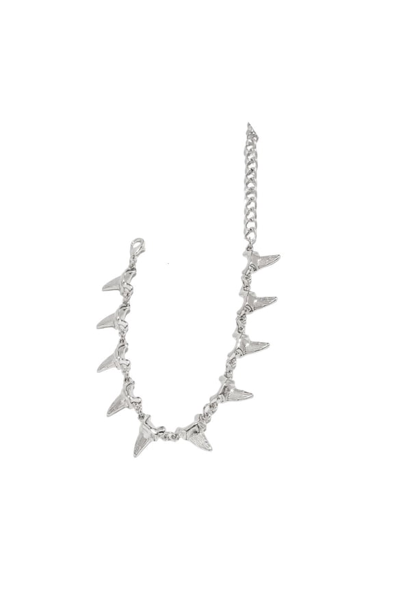 Modern Shark Tooth Design Necklace Bracelet Alloy Neck Jewelry Comfort Wear