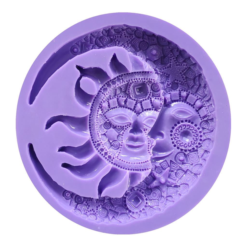Osdhezcn Moon for Sun Shape Silicone Mold Resin Beauty Mold for Jewelry Making