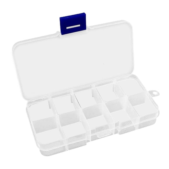 Osdhezcn Multi Compartment Clear Storage Box Small Item Organizer Transparent Boxes