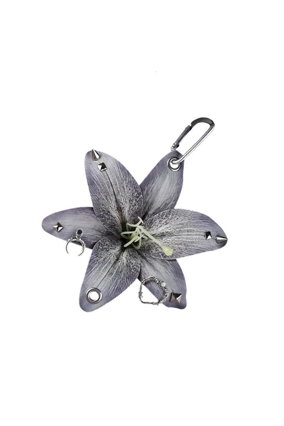 Multi Functional Artificial Flower Keychain Soft PVC Floral Key Accessory Lightweight Everyday Carry Essential