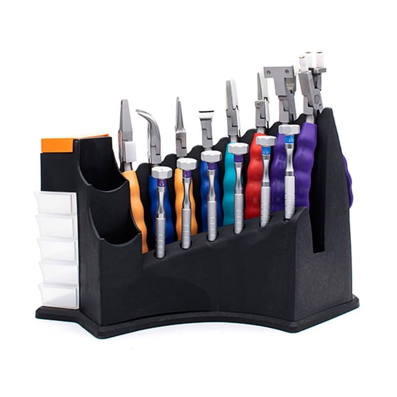 Osdhezcn Optical Repair Tools Kit Eyeglasses Glasses Adjusting Repairing Tool 8 Pliers 6 Screwdriver Set with Storage Display