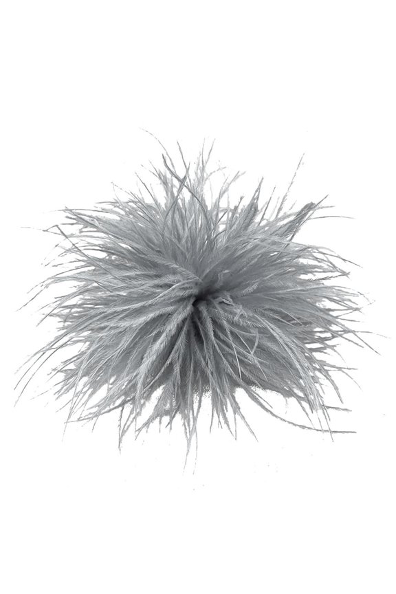 Ostrich Feather Brooch Scarf Clip Feather Brooches Lapel Pins Dress Accessories