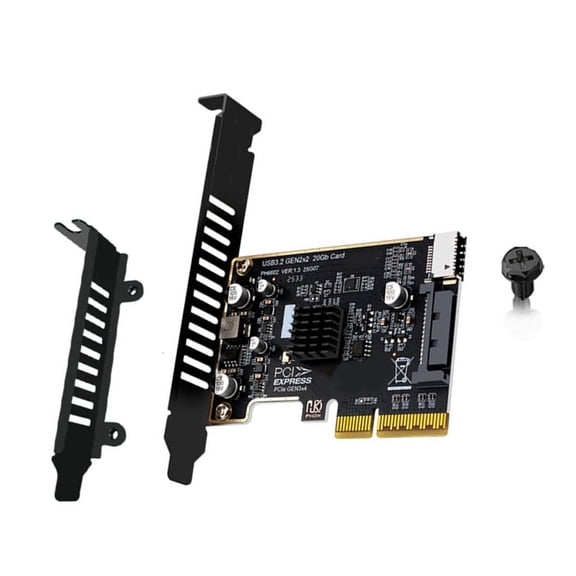 Osdhezcn PCIe 4X Slot Expansion Card For USB 3.2 Gen 2 Type E Front Panel 20Gbps Data Transmission