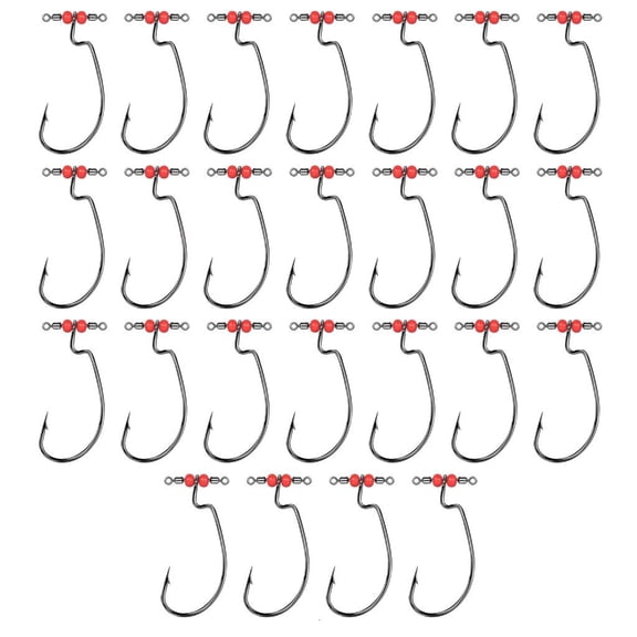 Osdhezcn Pack of 25 Drop Shot Hook Fishing Tackle Accessories In Line Drop Shot Rig