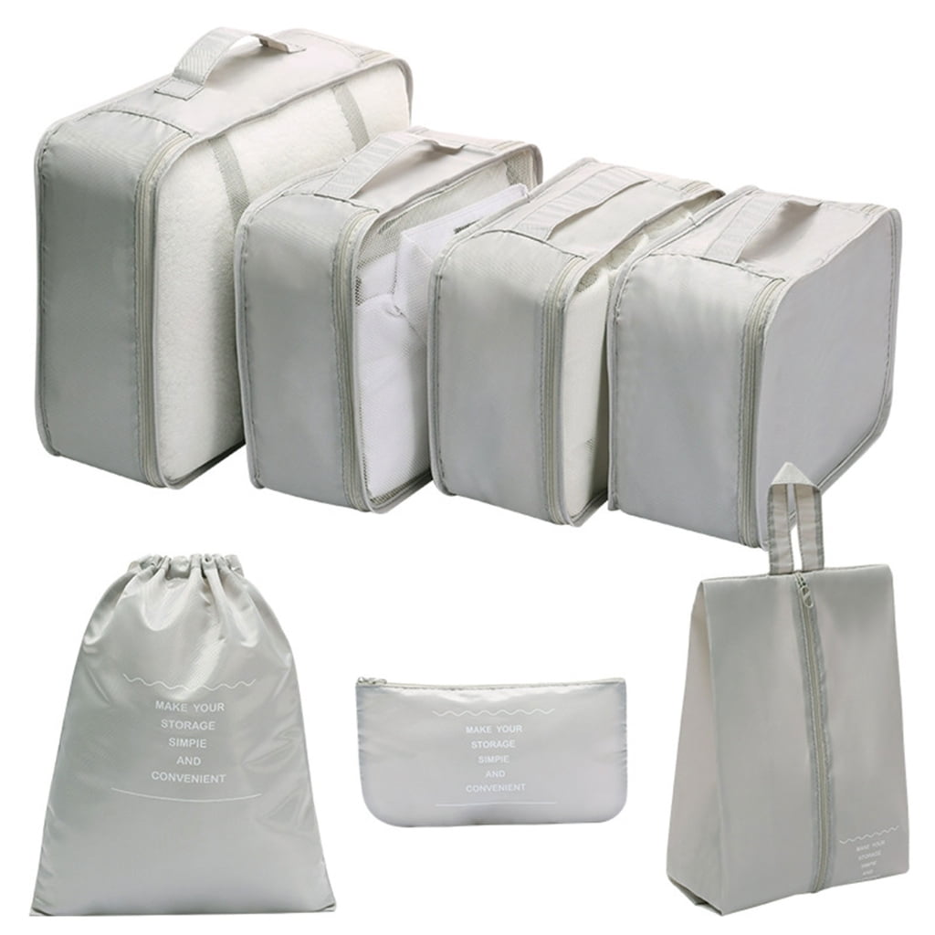 Osdhezcn Packing Cubes for Suitcases 7Pcs Luggage Organizers Bags for Travel Waterproof