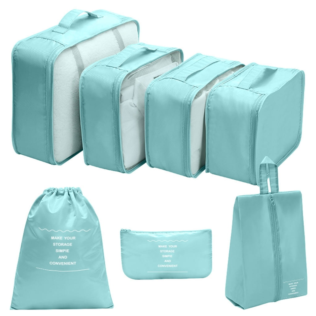Osdhezcn Packing Cubes for Suitcases 7Pcs Luggage Organizers Bags for Travel Waterproof