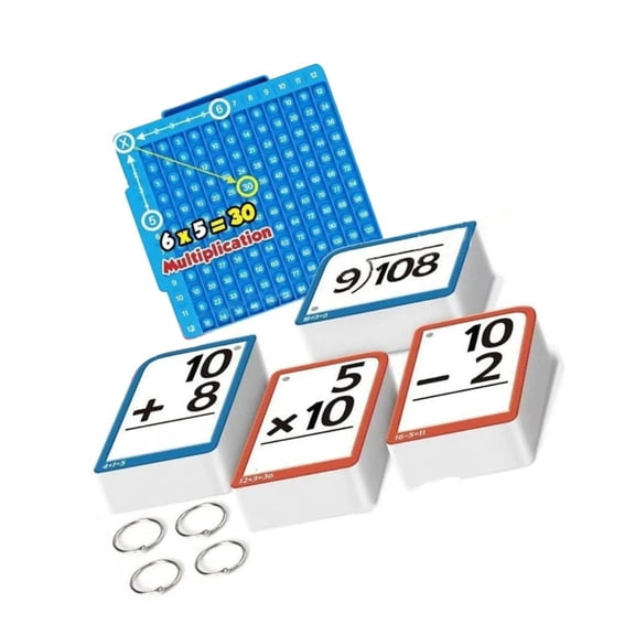 Osdhezcn Paper Math Practice Flashcards Travel Friendly Design Arithmetics Study Cards