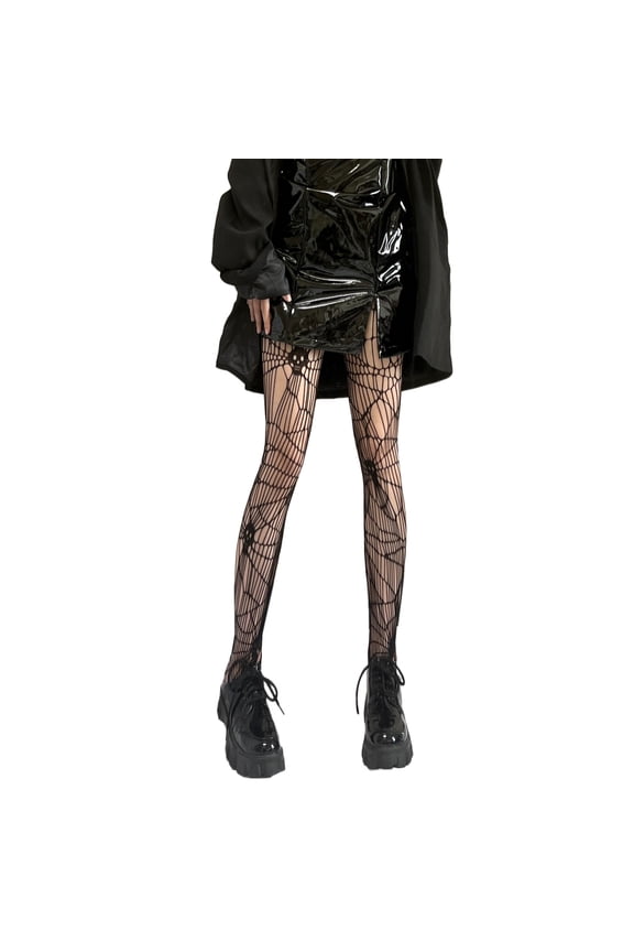 Patterned Fishnets Tights Black Pantyhose Stockings for Womens, Hollow Out Tights Halloween Black Stockings
