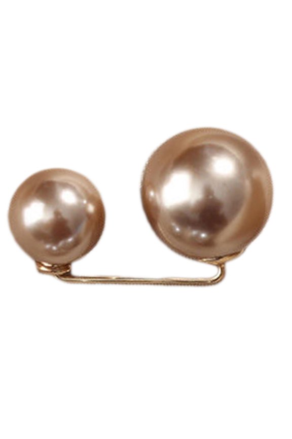 Pearl Brooch Pins For Women Safety Pins Neck Button Fashion Waist Pins For Dress Shrink Waist Circumferences