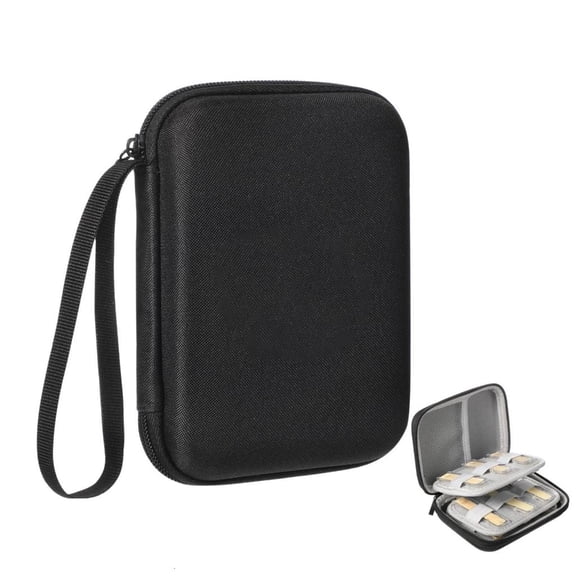 Osdhezcn Portable Saxophone Reed Storage Box with Mesh Pocket Saxophone Clarinet Reed Carrying Cases Waterproof Reed Guard Bag